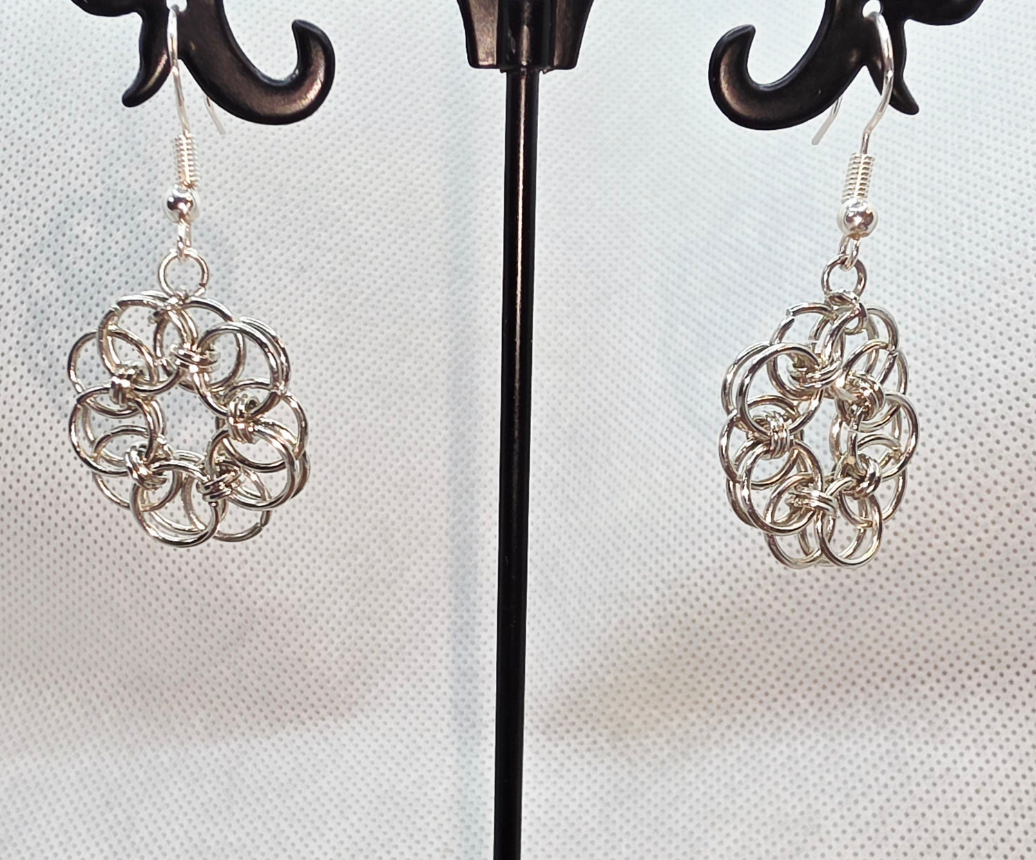 Celtic Helm Chainmail Earring Discs
