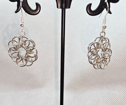 Celtic Helm Chainmail Earring Discs