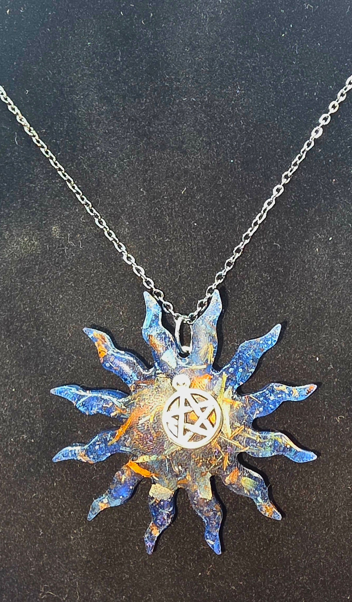 Healing Spell Jar Necklace - Sun Shape