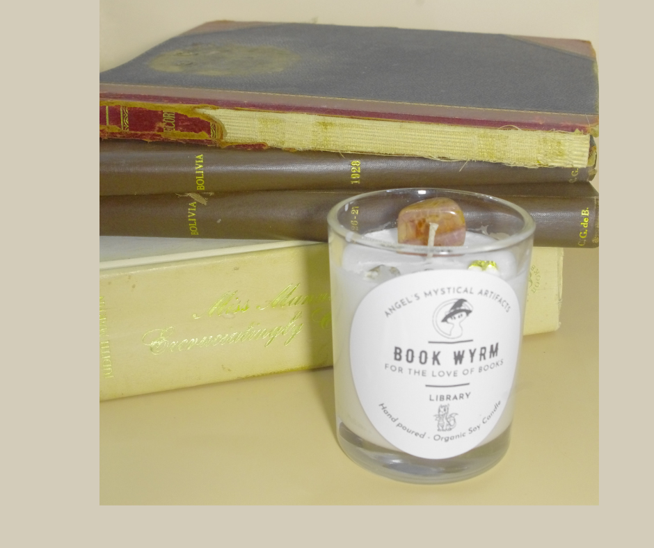 Book Wyrm Crystal Candle – Library Edition