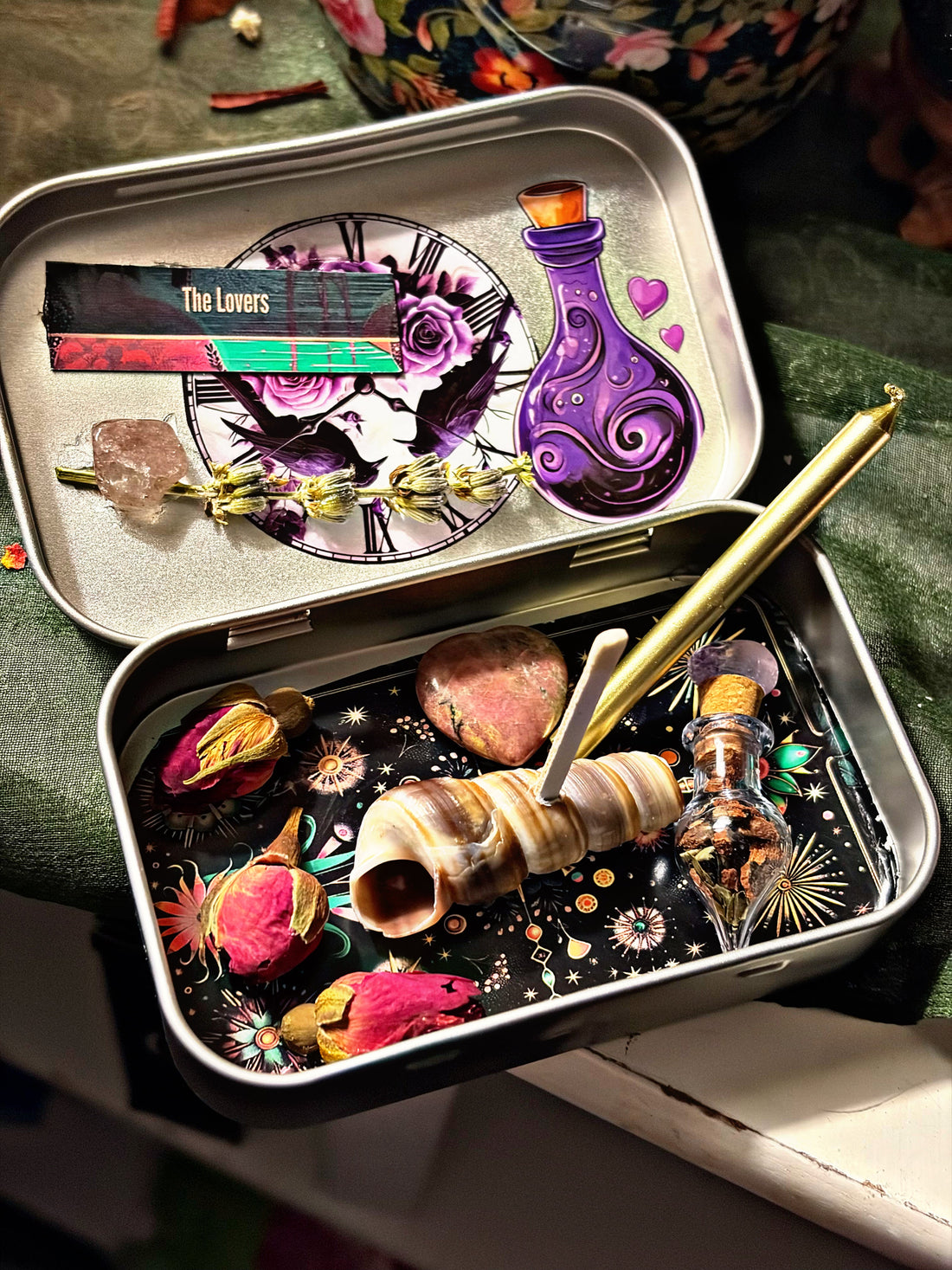 The Lovers mini travel altar