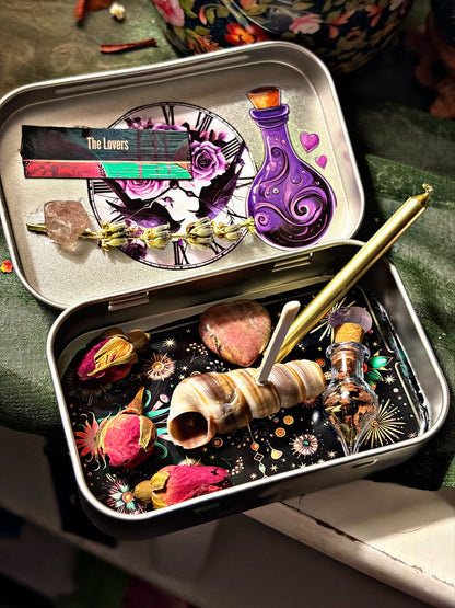 The Lovers mini travel altar