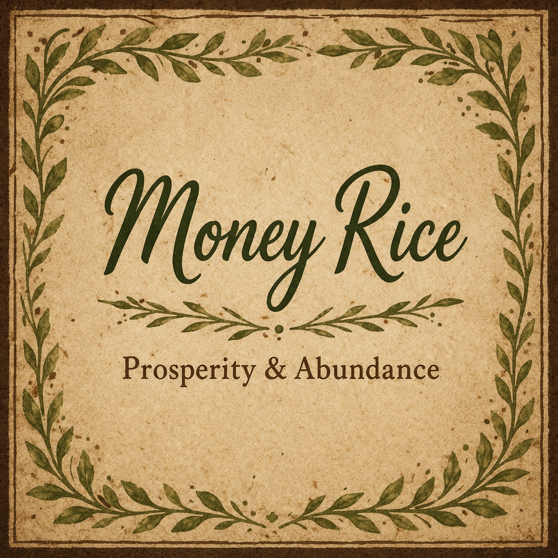 Money rice prosperity luck abundance