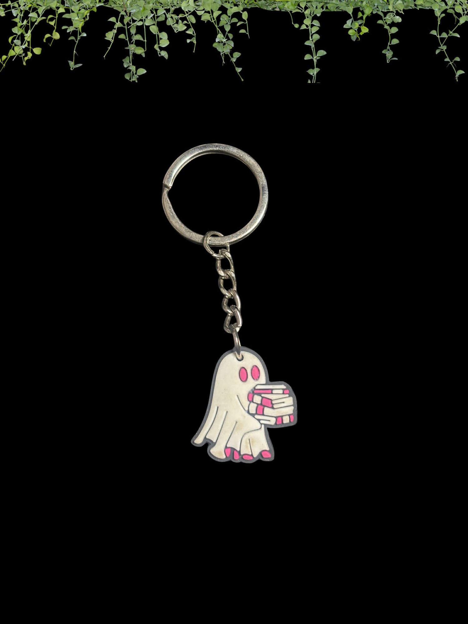 Book Ghost Keychain