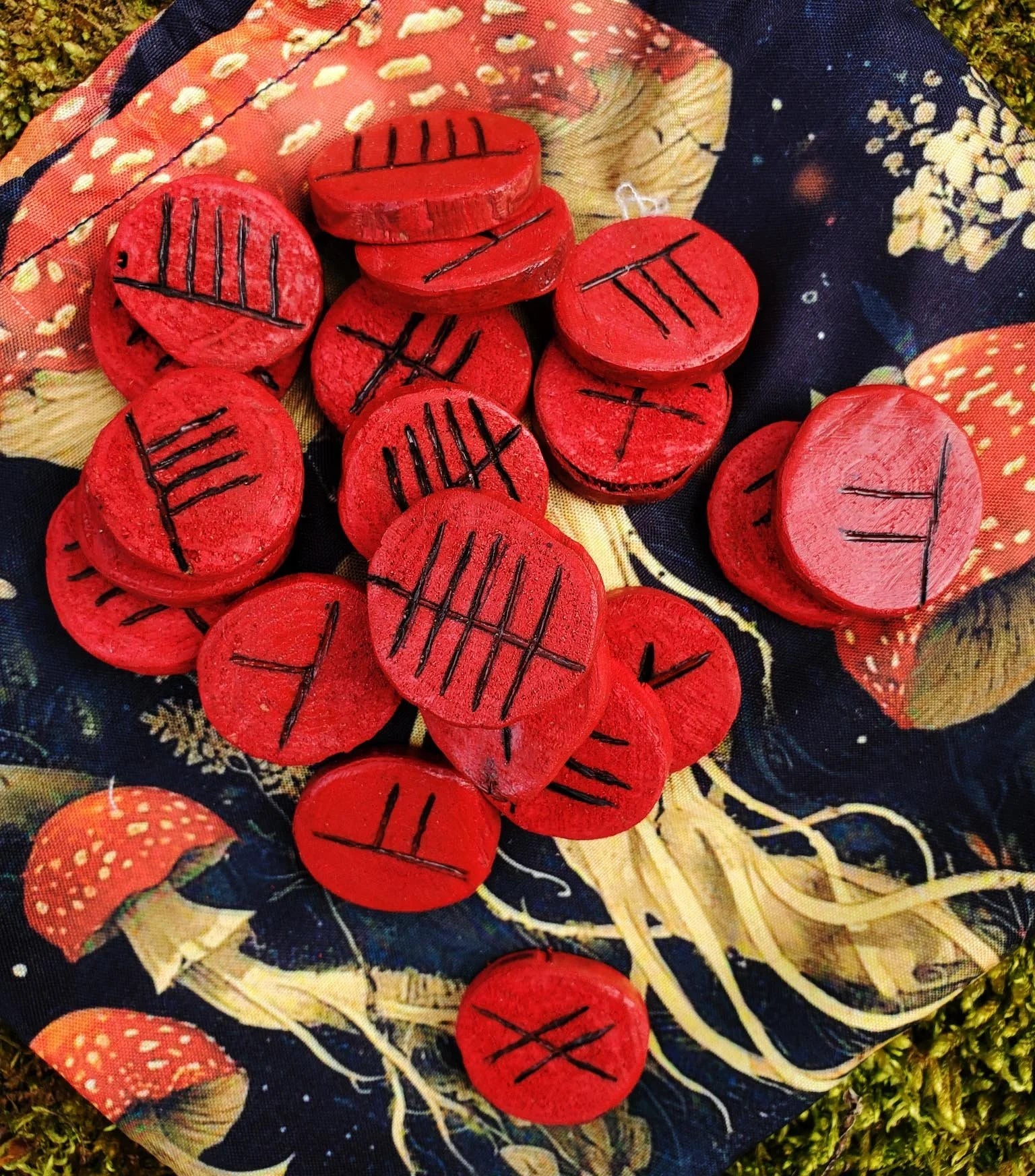 Handcrafted Ogham Throwing Set