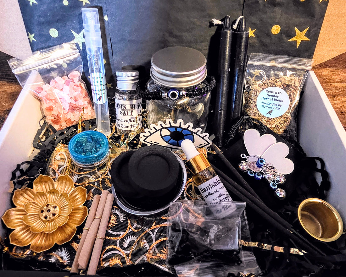 3 in 1 Return to Sender Box (shaker jar, candle spell, and aromatic magic)