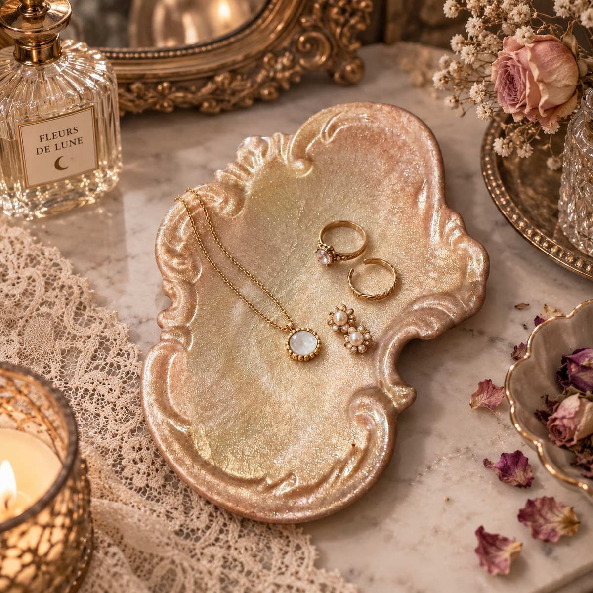 Handcrafted Resin Soap Dish &amp; Trinket Tray