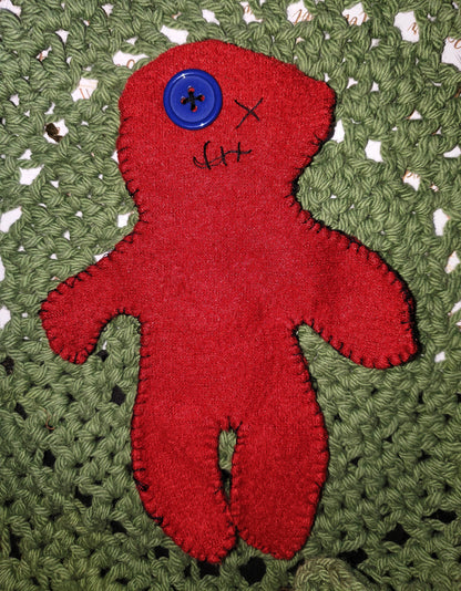 Handmade Poppet Doll (7.5”) | Stuff-Your-Own Spell Poppet | Folk Magic Rootwork Doll | Witchcraft Ritual Tool