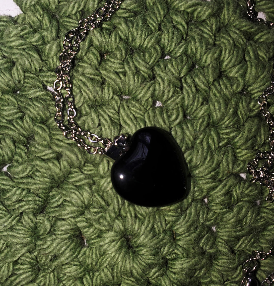 Black Obsidian Heart Necklace | Protective Grounding Crystal Pendant