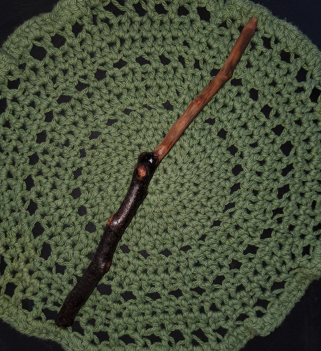 Handcrafted Appalachian Witch Wand No. 21 | Natural Wood Ritual Wand | 12.5” Spellcasting Wand