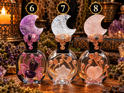 Enchanted Gemstone Perfume &amp; Ritual Spray Bottles – Refillable Crystal Bottles