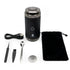 Sonavi 6-inch USB electric incense burner in sleek black, shown with USB charging cable, cleaning tools, mesh screen, and storage pouch — no-charcoal bakhoor and oud resin burner with 2-minute heat cycle.