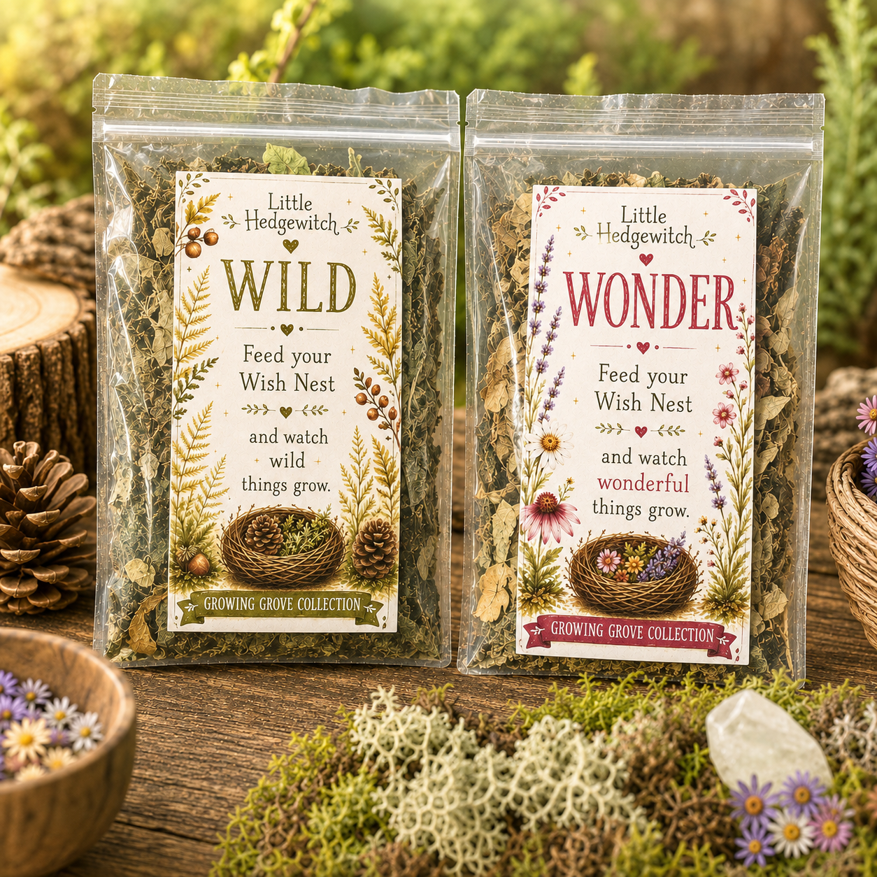 Moonlit Wishes Adventure Kit | Imagination Wonder Activity for Kids | Raccoon Companion Gift | Growing Grove Collection | Kids Nature Kit