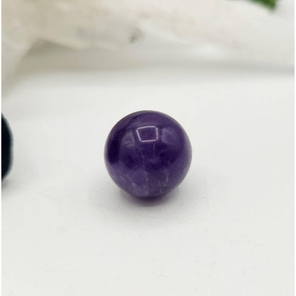Amethyst 7-Piece Sacred Geometry Crystal Set with Wooden Grid &amp; Velvet Bag
