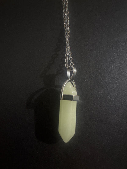 Various Shaped Crystal Necklaces