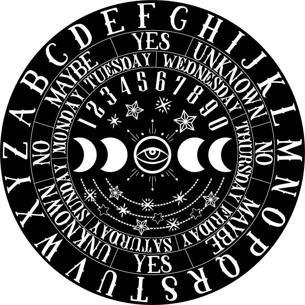 Moon Phases Wooden Pendulum Board