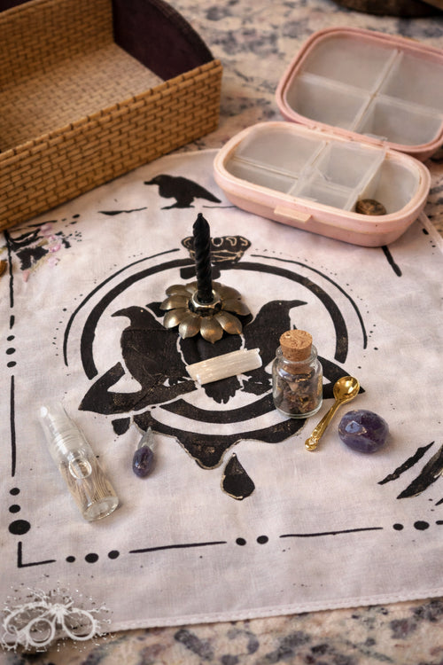 Portable Ritual Kit – Travel Altar Set | Witchcraft Tools, Crystals, Mini Spell Kit