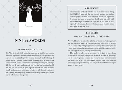 Black Violet Tarot card spread or deck overview showing Heidi Phelps artwork