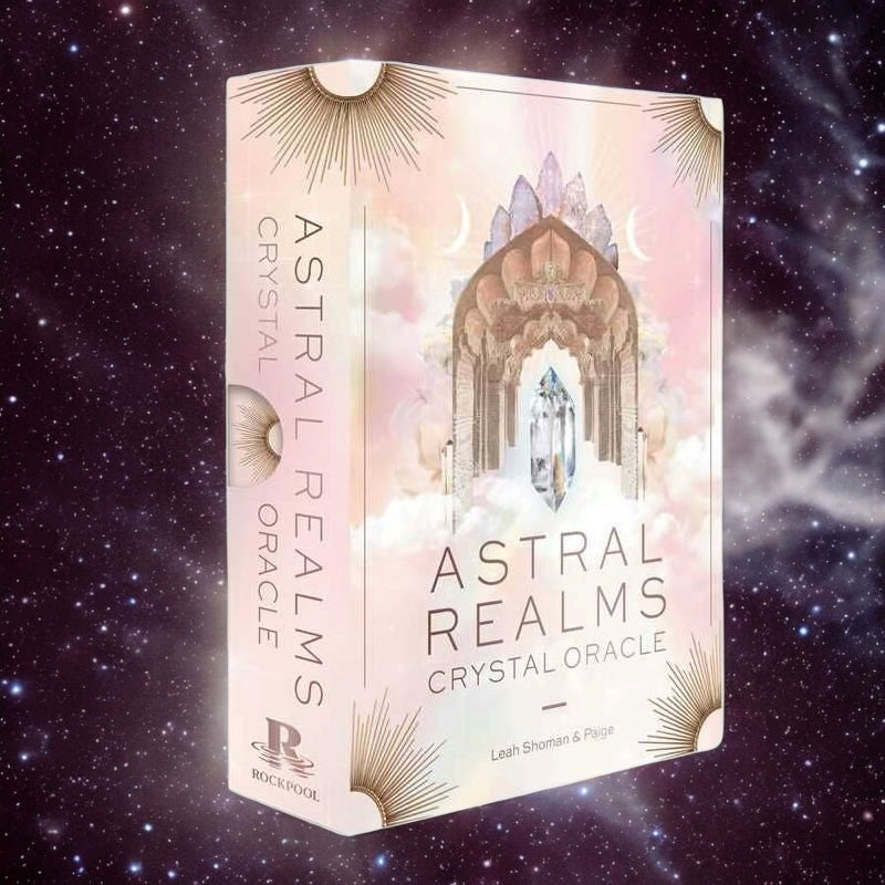 Astral Realms Crystal Oracle Deck – 33 Cards &amp; Guidebook by Leah Shoman