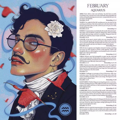 Sample February page from Llewellyn&