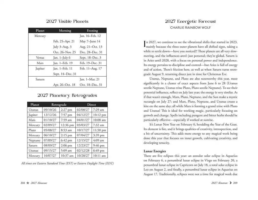 Interior reference pages from Llewellyn&