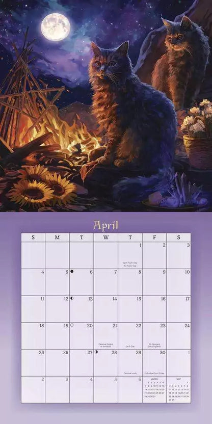 Sample April page from Llewellyn&