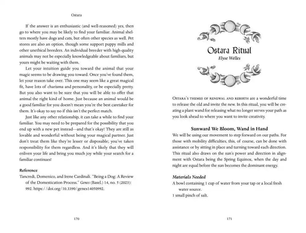 Interior Ostara section from Llewellyn&