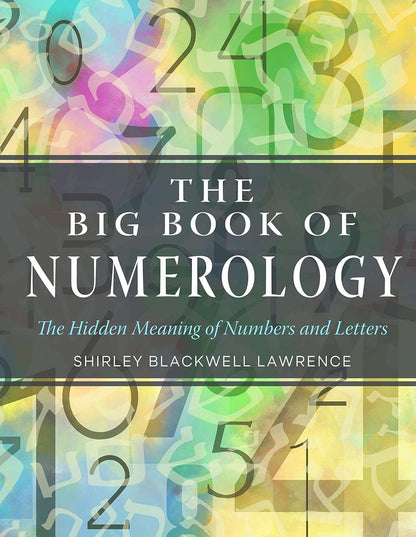 Big Book of Numerology front cover with colorful number imagery and the subtitle &