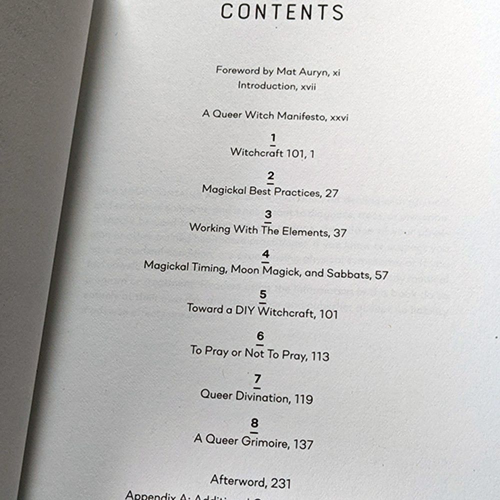 Back cover of Queering Your Craft by Cassandra Snow showing author information and book description for LGBTQ+ witchcraft guide.