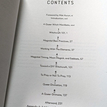 Back cover of Queering Your Craft by Cassandra Snow showing author information and book description for LGBTQ+ witchcraft guide.