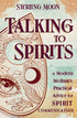 Talking to Spirits book cover featuring an illustrated eye with intricate mandala designs and the subtitle &