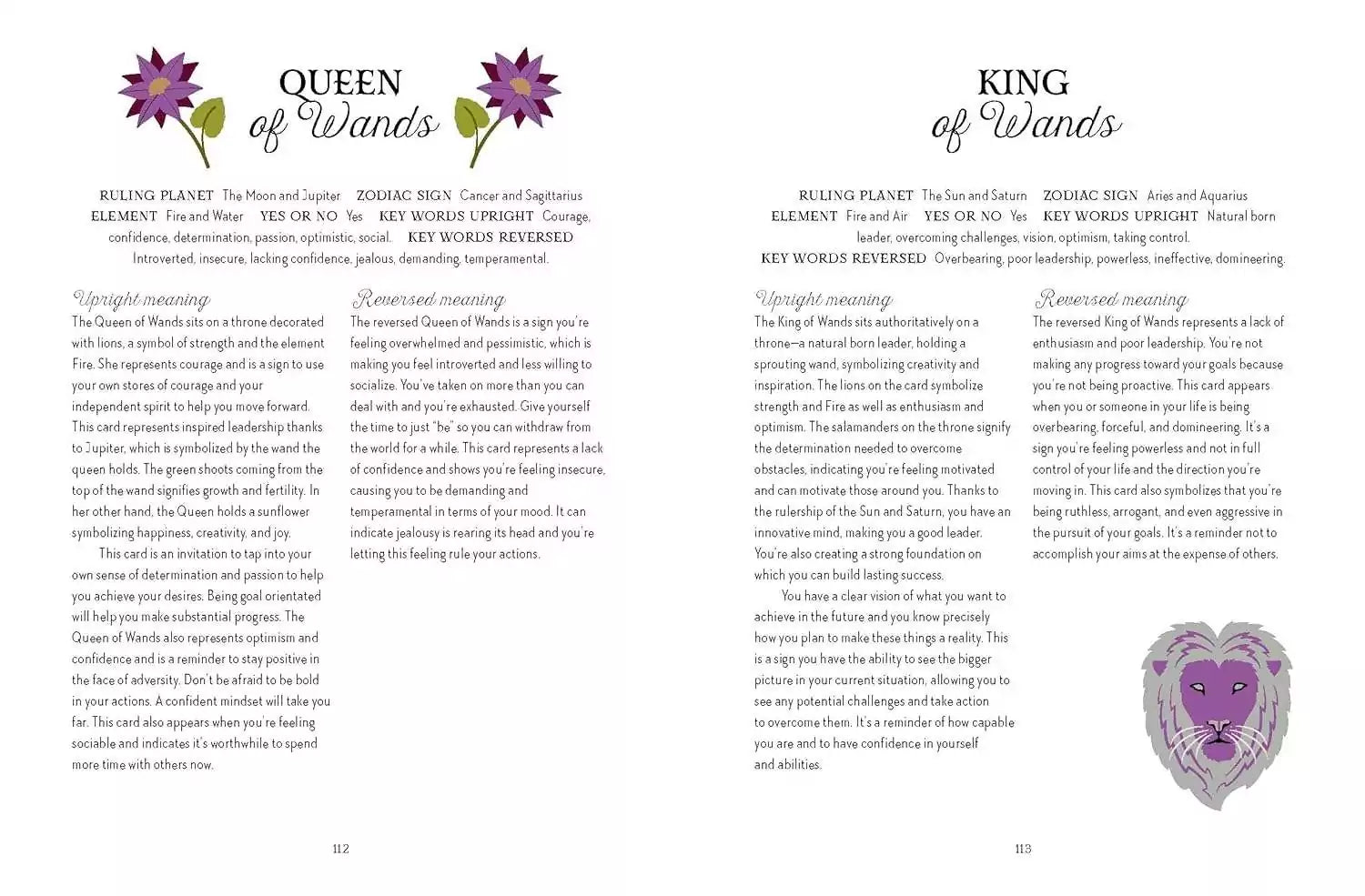 Sample chapter page from Tarot Magick by Lindsay Squire with tarot reading techniques
