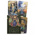 Bonestone & Earthflesh Tarot: The Reawakening box by Avalon Cameron and Ana Tourian, dark green with a tree-faced figure, beside watercolor cards including The Lovers and The Magician