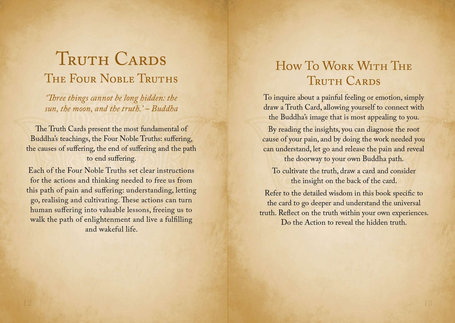 Buddhism Oracle card with dharma wheel or sacred symbol from Buddhism deck