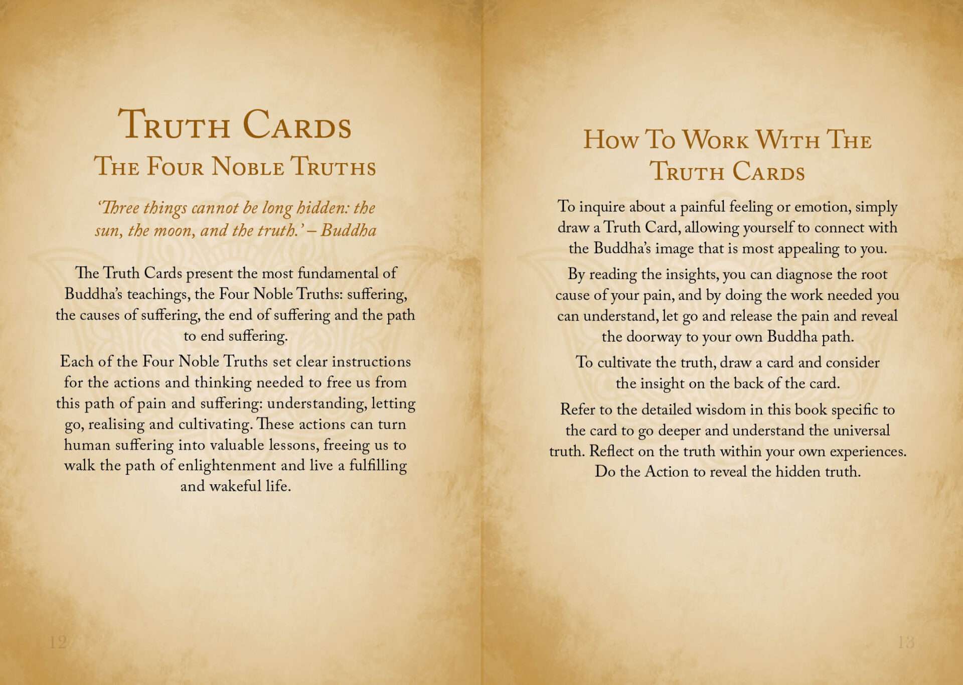 Buddhism Oracle card with dharma wheel or sacred symbol from Buddhism deck