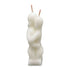 White 5-inch figure candle shaped as two embracing people for love union new relationship and spiritual bonding rituals