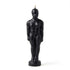 6 3/4-inch black male figure candle for ritual use — hoodoo figural candle for banishing, binding, and protection spell work.