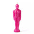 6.75-inch pink male figure candle cast in soft pink wax for love reconciliation and romantic attraction spellwork in folk magic tradition