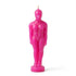 6.75-inch pink male figure candle cast in soft pink wax for love reconciliation and romantic attraction spellwork in folk magic tradition