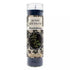Dark blue Deadly Nightshade banishing jar candle by Envision Crystals with botanical illustration label — aromatic 7-day ritual candle for banishing negative energy.