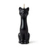 Black cat figural candle 5 and 1/2 inch tall for hoodoo luck jinx breaking and protective ritual work