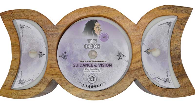 60 hr Crone Guidance &amp; Vision triple moon candle