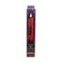 Set of 2 red black and orange drip taper candles for ritual spellwork showing dramatic wax drip coloring for altar and candle magic use