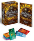 Astrological Tarot Deck & Book Set showing the box and guidebook with zodiac-themed tarot card imagery and astrological symbols.