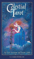 Celestial Tarot deck box and cards by Steventon and Clark featuring astrological and Renaissance art imagery on richly illustrated card faces