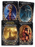 Four Dark Goddess Oracle cards featuring goddesses Inanna, Baba Yaga, Maman Brigitte, and Redemption with ornate dark artwork by Meiklejohn-Free and Peters.