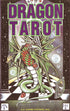 Dragon Tarot deck cover showing a colorful dragon with iridescent scales standing on a checkered floor