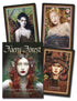 Faery Forest Oracle Deck by Lucy Cavendish — illustrated cards with ethereal fairy characters and the guidebook showing vibrant woodland magical artwork.