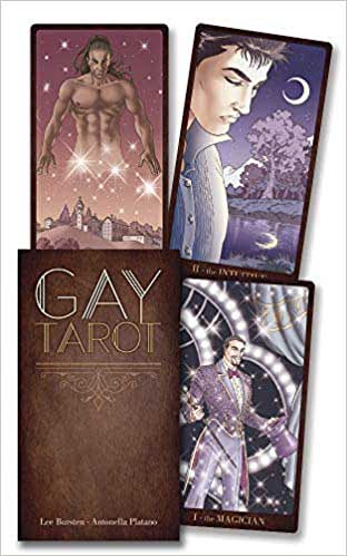 Gay Tarot Deck by Bursten and Platano — Lo Scarabeo 78-card LGBTQ+ tarot deck box with queer-inclusive cover artwork.