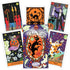 Halloween Tarot card spread showing vibrant illustrations with a pumpkin, black cat, and classic Halloween iconography in Kipling West&